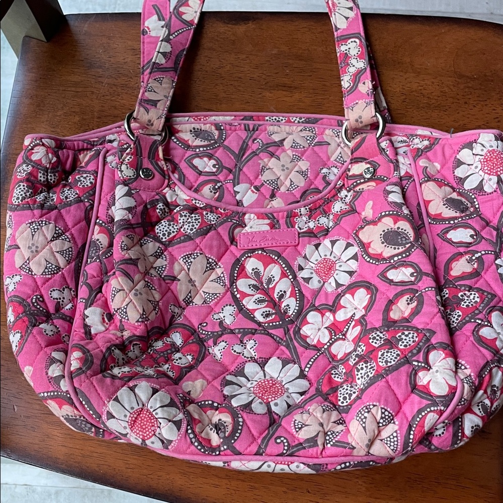 Vera Bradley Floral Pink Quilted Women's Bag